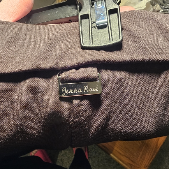 Women's Brown Stretch Ponte Bootcut Pants - Picture 5 of 6